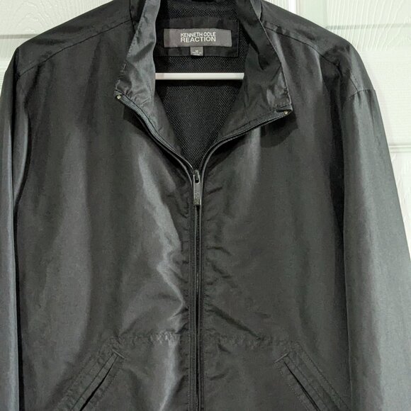 Kenneth Cole Reaction Men's Jacket, Size Medium, Black, Lightweight, Mesh Lined - Picture 3 of 16